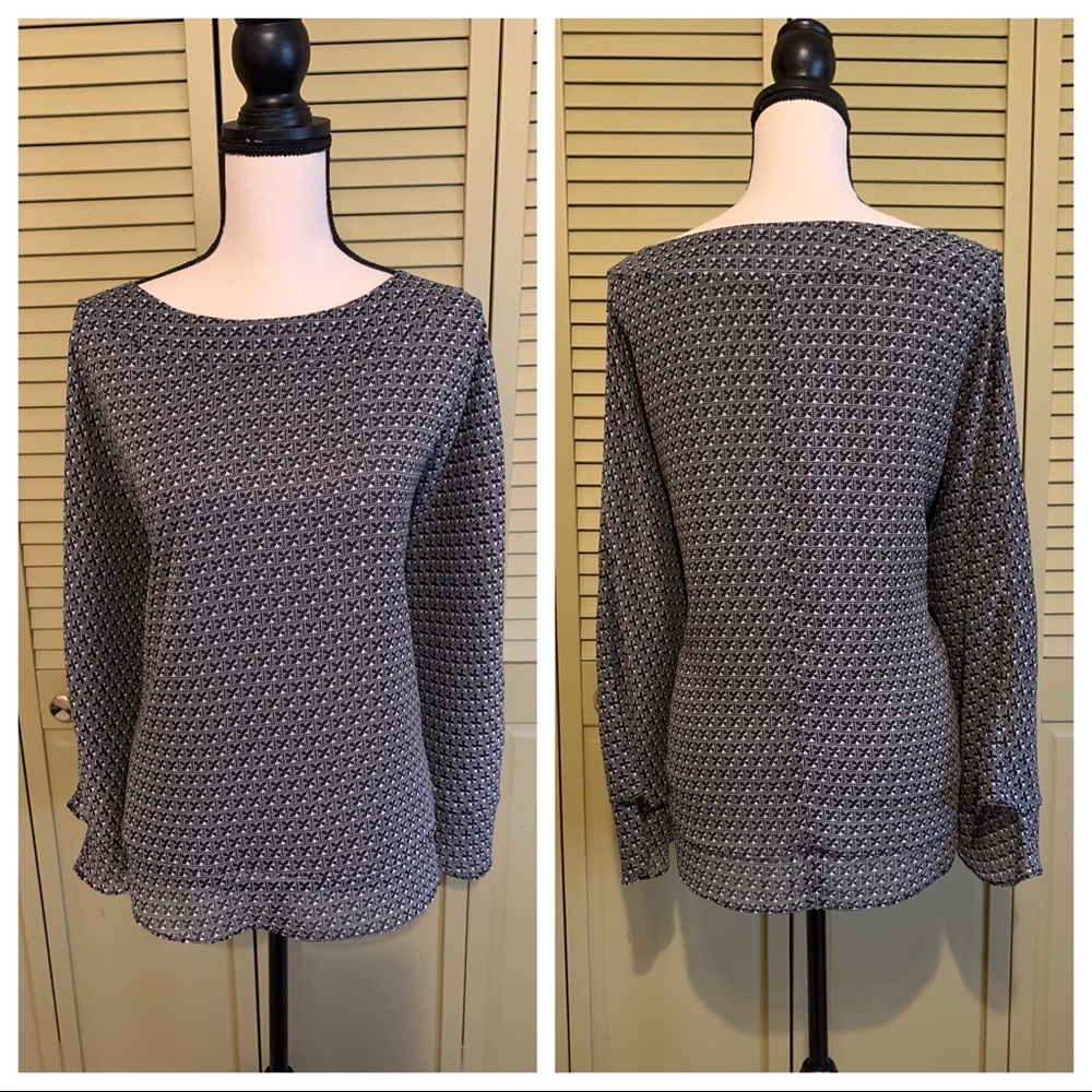 Double layer chiffon top